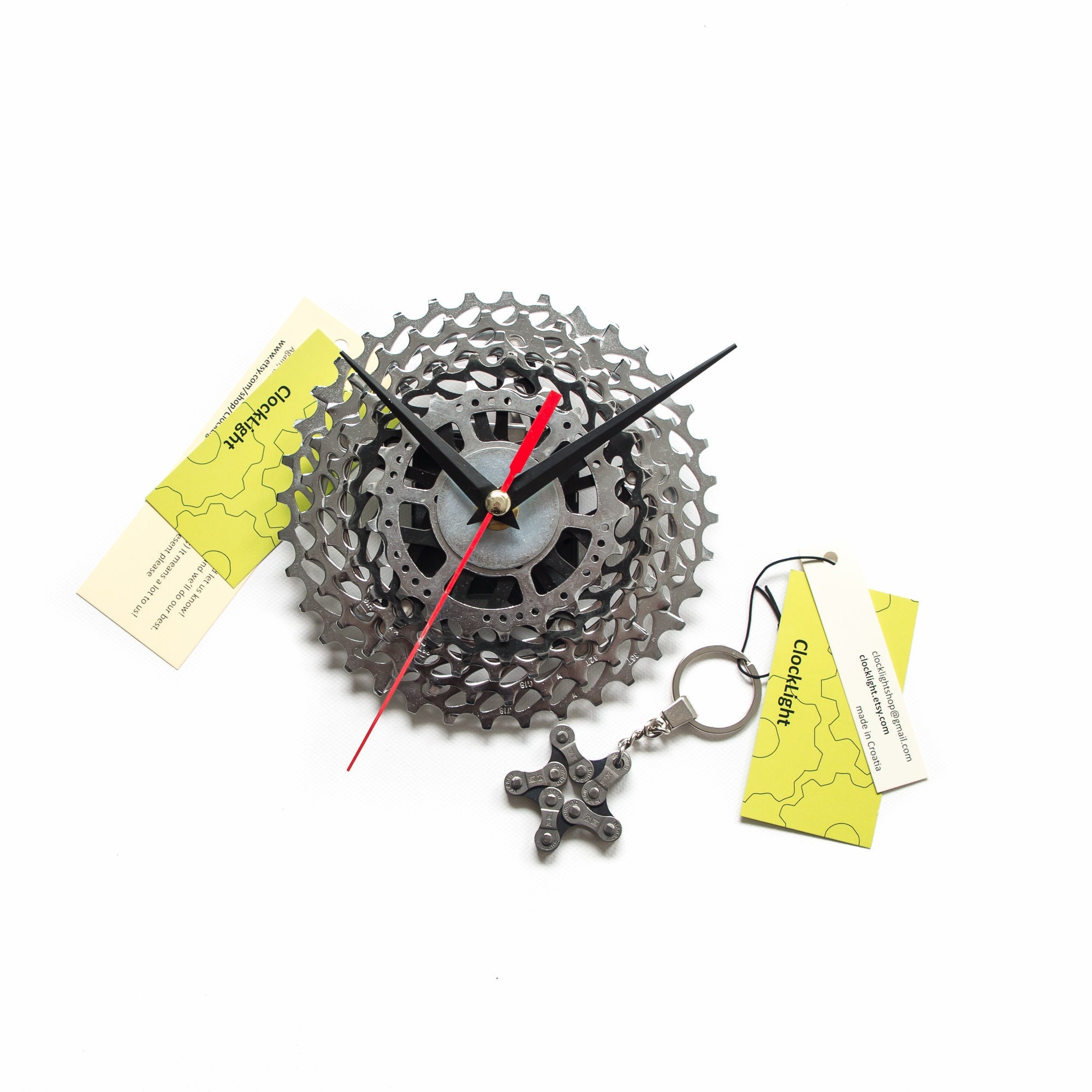 Wanduhr mit fahrradkette Schweiz