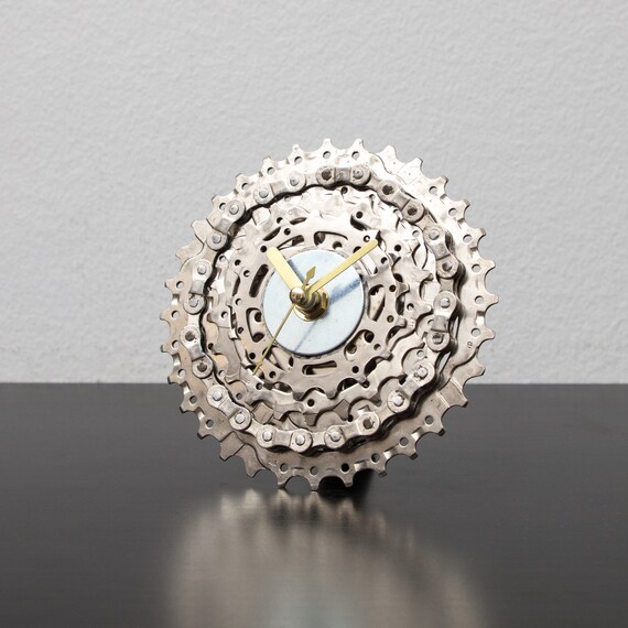 Small Bicycle Clock Bicycle Desk Clock Unique Clock Etsy