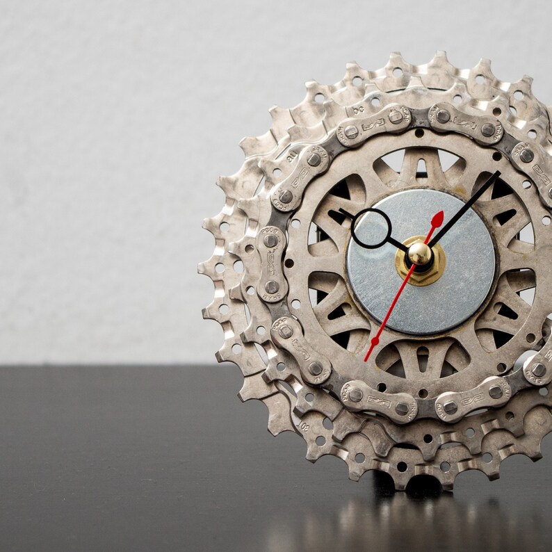 Small Bicycle Clock Bicycle Desk Clock Unique Clock Etsy