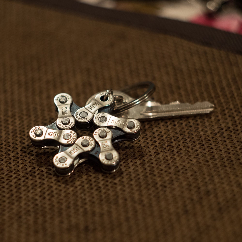 Metal bike deals keychain