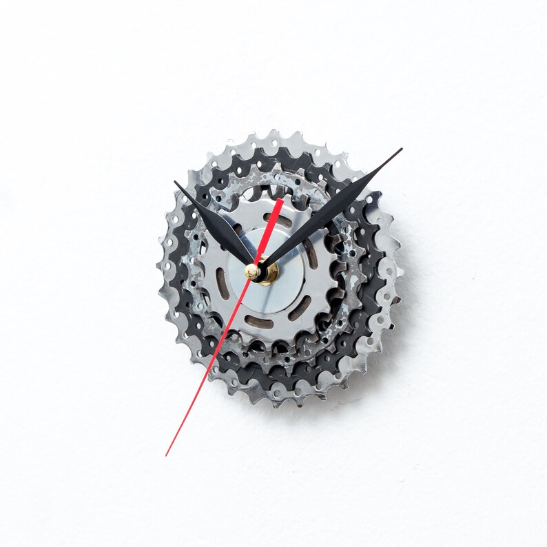 Bicycle Wall Clock Unique Wall Clock Bike Clock Industrial Wall Clock Unique Gift Cyclist Gift Boyfriend Gift Husband Gift image 4