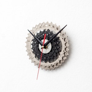 Bicycle Clock, Steampunk Bike Gear Clock, Bicycle Gear, Wall Clock, Recycled Bike Parts, Wall Clock, Cycling Clock, Cyclist Wall Clock image 4