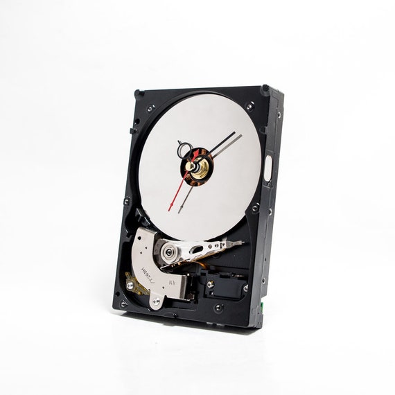 Modern Desk Clock Unique Father Gift Geek Boyfriend Dad Hard Drive Birthday