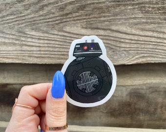 Pegatina de vinilo BB-9E – Droide de Star Wars, pegatina impermeable para portátil
