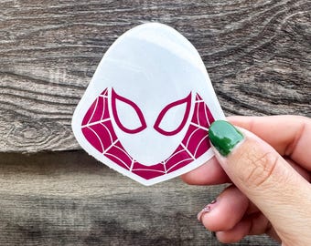 Pegatina de vinilo de Ghost Spidey - Colección Spiderverse - Ghost Spider - ¡Pegatinas para Hydroflask, computadoras portátiles, agendas y más!