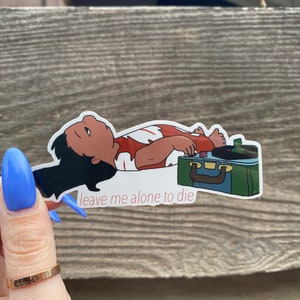 Lilo Leave Me Alone Vinyl Sticker - Lilo & Stitch Sticker - Stickers for Hydroflask, Laptops, Planners, and More!