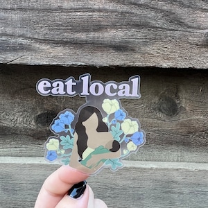 Eat Local Breastfeeding Motherhood Sticker - Motherhood Stickers - Stickers for Hydroflask, Laptops, Planners, & More!