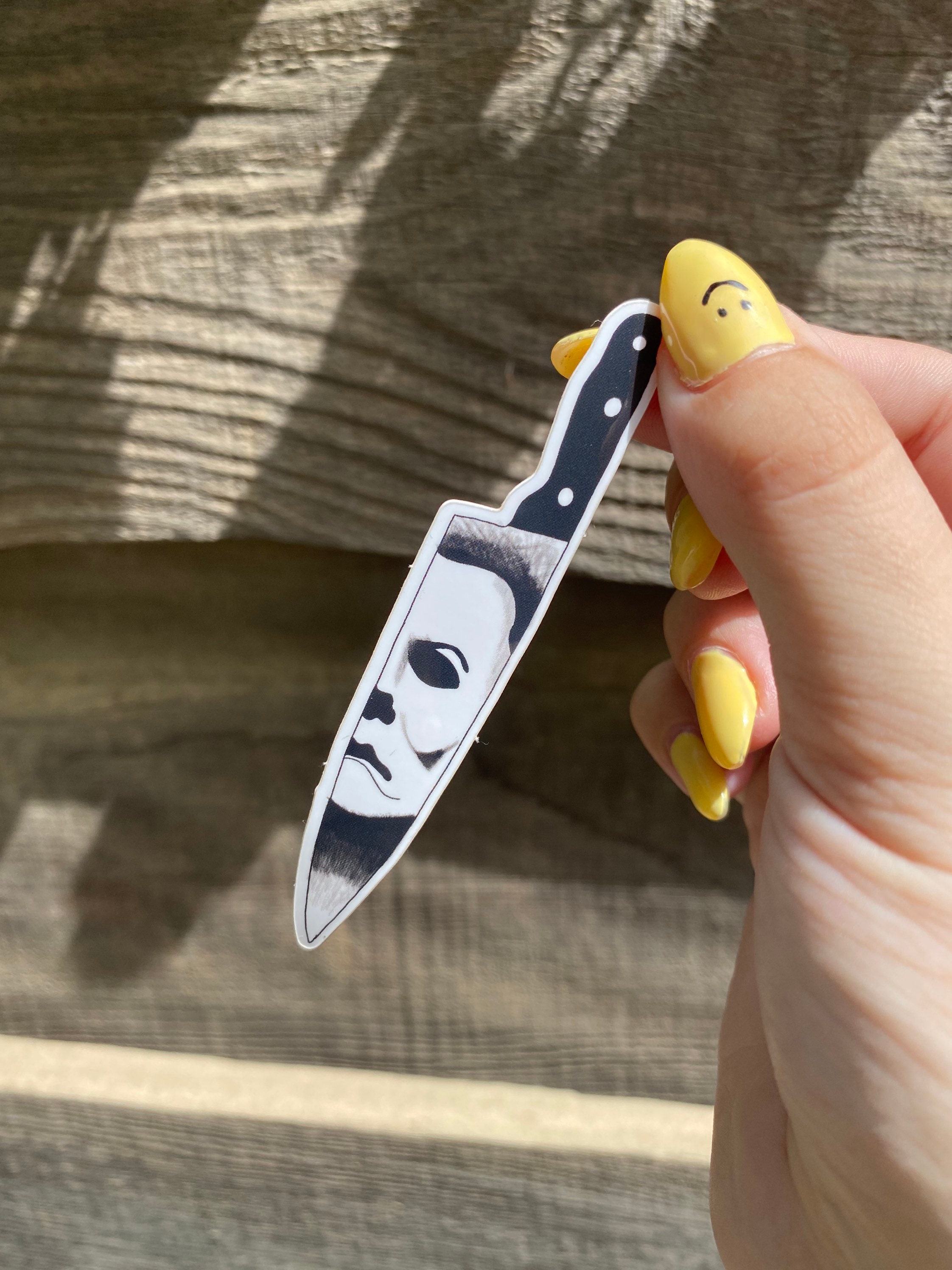 Michael Myers Knife Vinyl Sticker - Halloween Sticker - Stickers for  Hydroflask, Laptops, Planners, \u0026 More! - Etsy, image size:2244x2992