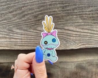 Pegatina de vinilo Scrump – Lilo y Stitch, resistente al agua