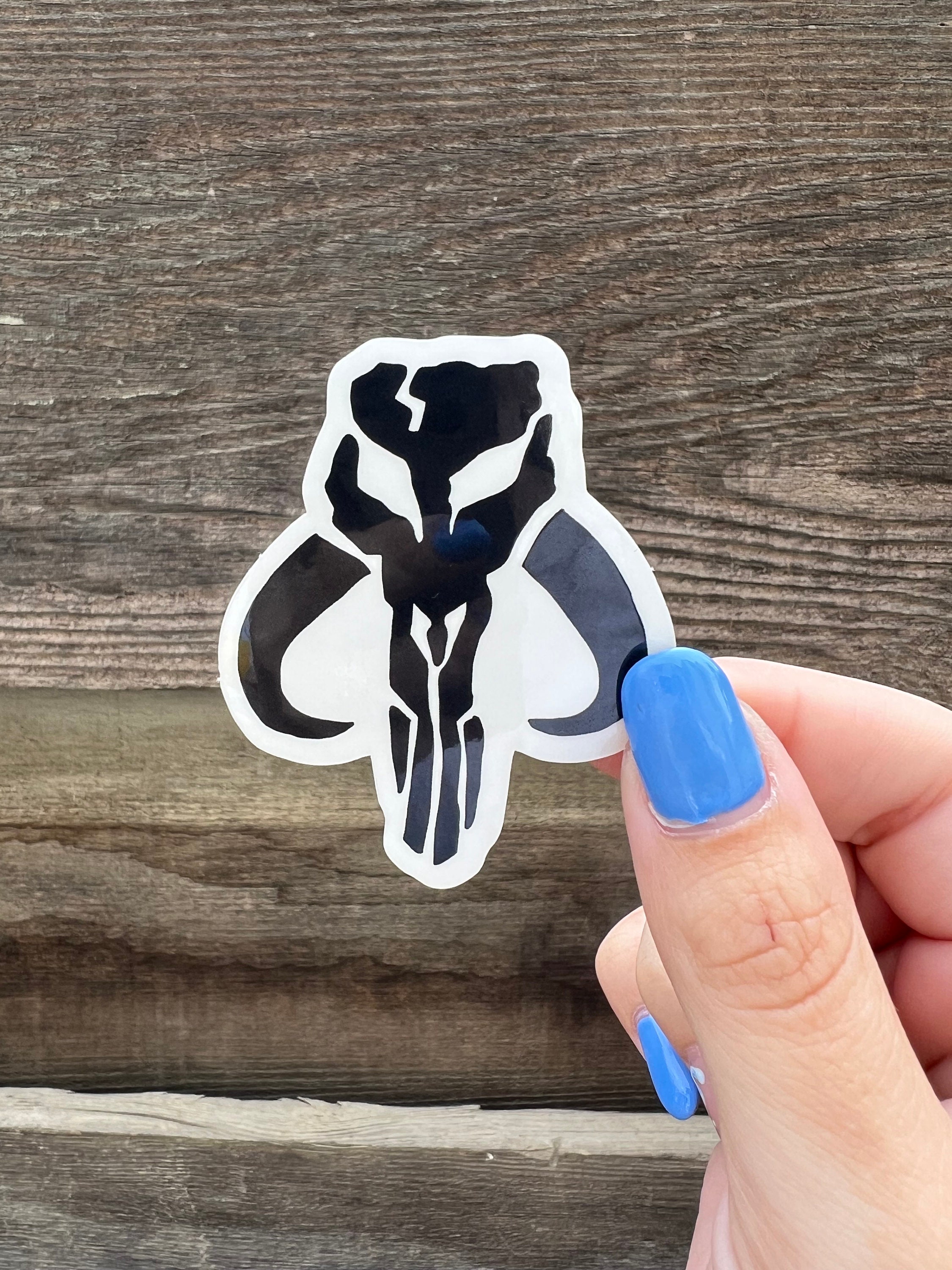 Mandalorian Computer Sticker The Mandalorian Vinyl Sticker - Star Wars Sticker - Disney Sticker ...