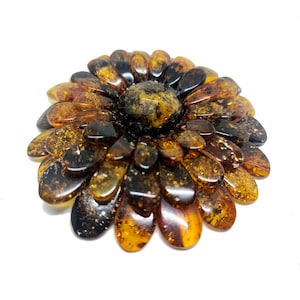 Baltic amber pendant and brooch