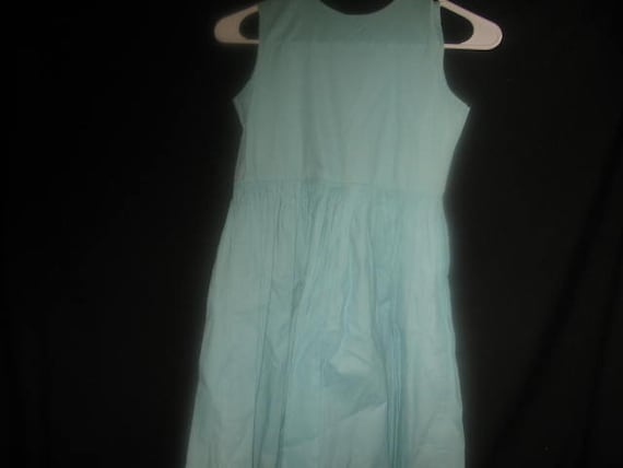 Celeste New York Girls Blue Dress/ 1950s Girls Sh… - image 1