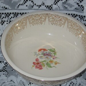 Vintage Homer Laughlin Eggshell Nautilus Large Serving Bowl/Homer Laughlin Dinnerware