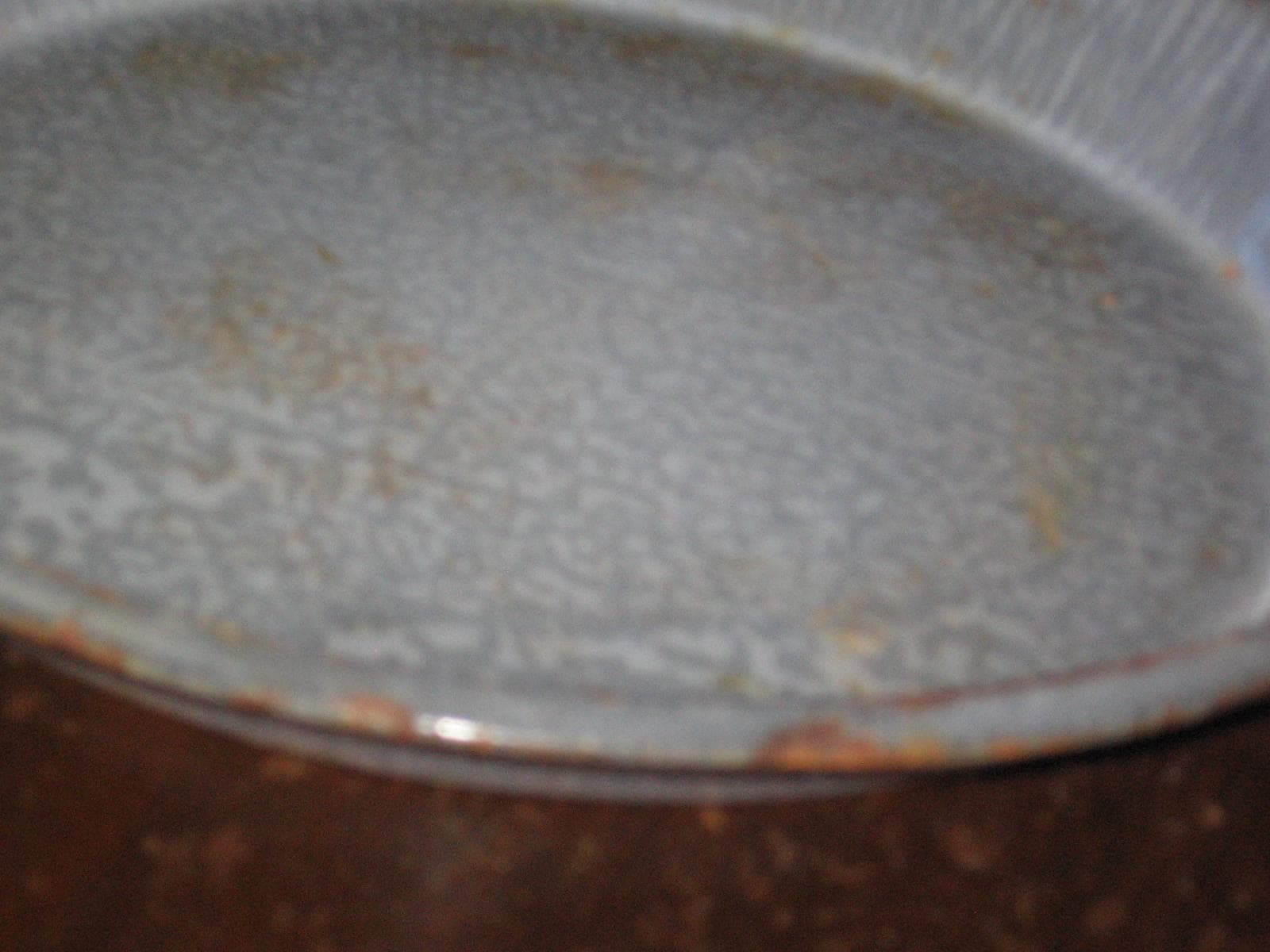 Splatter Cookware Vintage Blue Enamelware Splatter Ware, Metal Basin, Pie Pan, Round ...