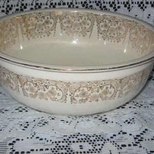 Vintage Homer Laughlin Eggshell Nautilus Large Serving Bowl/Homer Laughlin Dinnerware image 3