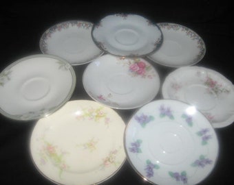 Mismatched Saucers/Mismatched China/Noritake/Made In Japan/Royal Doulton/Nippon Small Plates/Assortment Of Saucers