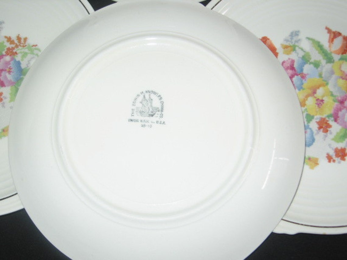 The Edwin M. Knowles China Company 1950'S Art Deco Handles Etsy