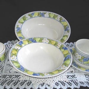 Vintage Florence Pattern Metlox/Poppy Trail /Vernon Ware/ Vintage Dinnerware Pieces/Ceramics/Stoneware/Metlox/Vernon Ware Serving Pieces