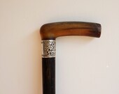 Macassar Ebony Gentleman 39 s Walking Stick by Jonathan Howell - Birmingham 1887