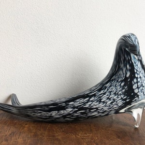 1960&#39;s Large Reijmyre Sweden Glass Seal Figurine