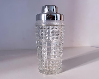 1960er Mid Century Italienischer Schliff Kristall Cocktail Shaker