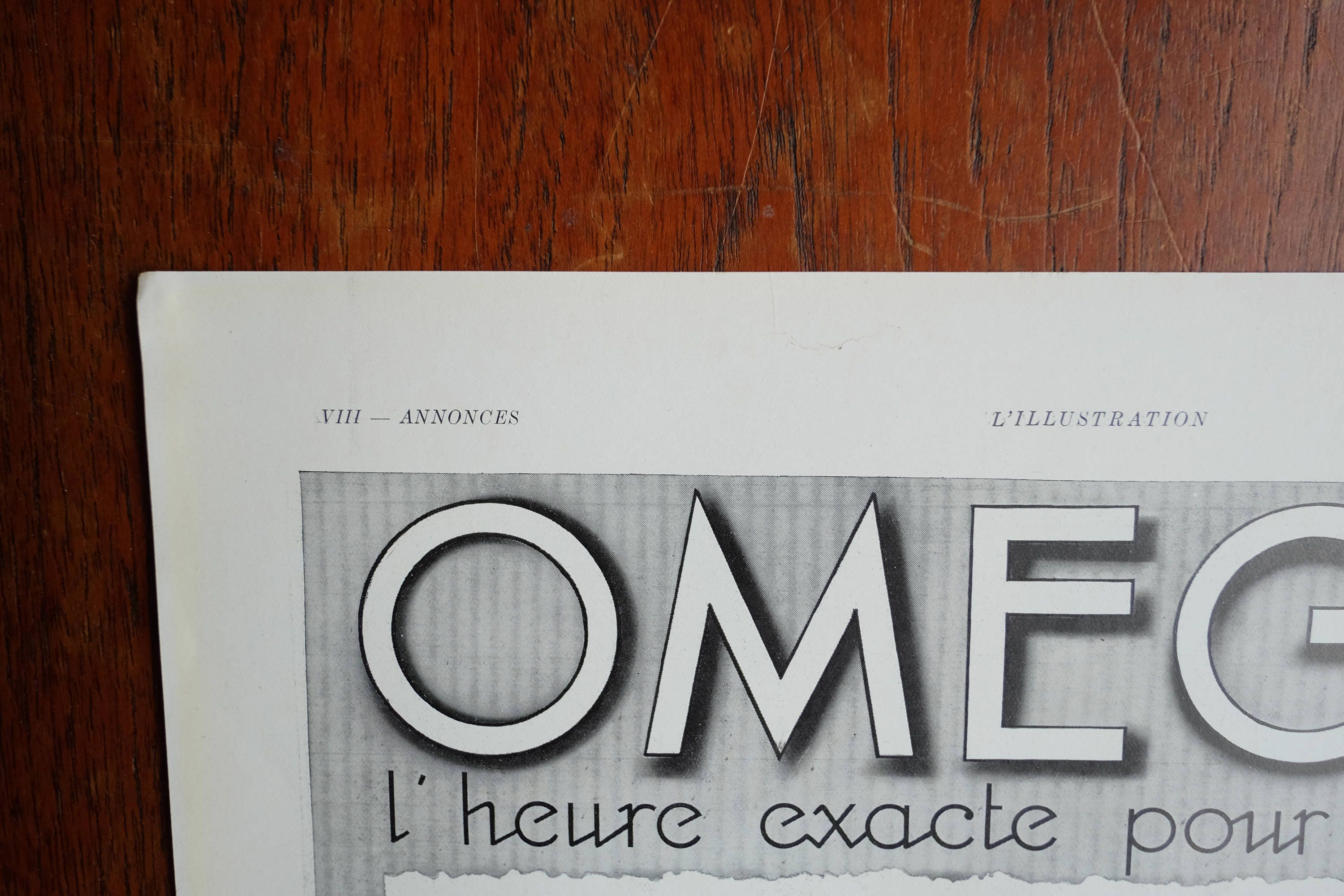 OMEGA 1930's Original Poster - French Illustration Magazine