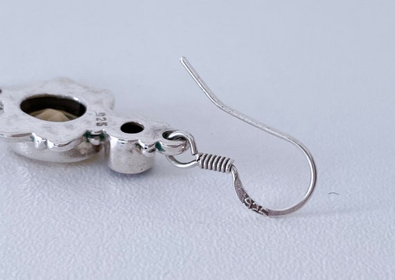 Art Nouveau Sterling Silver Crystal Stones and Ru… - image 6