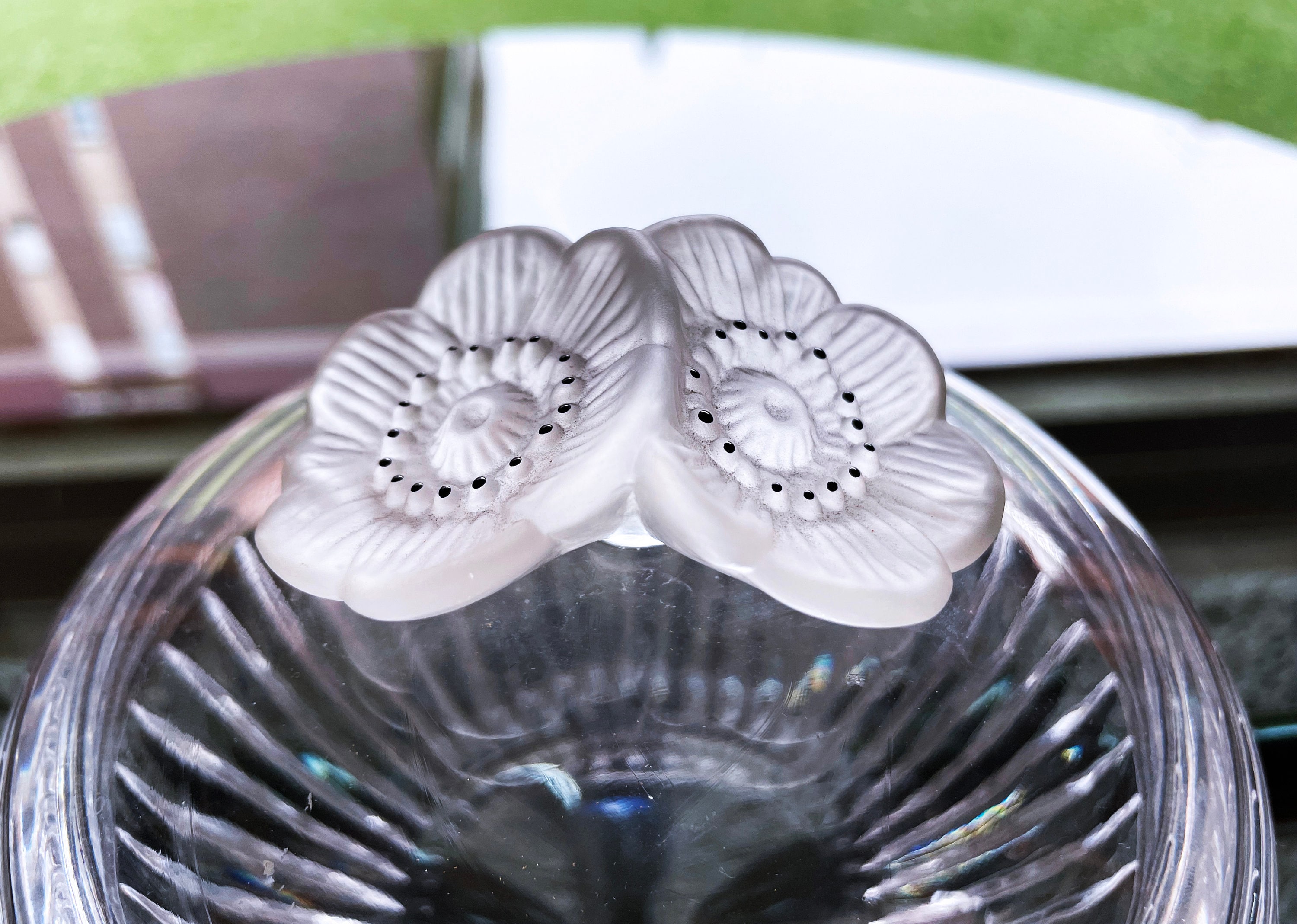 1950's Italian Crystal Candy Pot With 