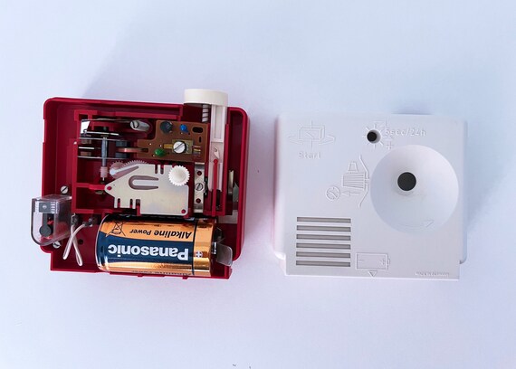 1970's West German Hettich Table Alarm Clock With Luminous Hands