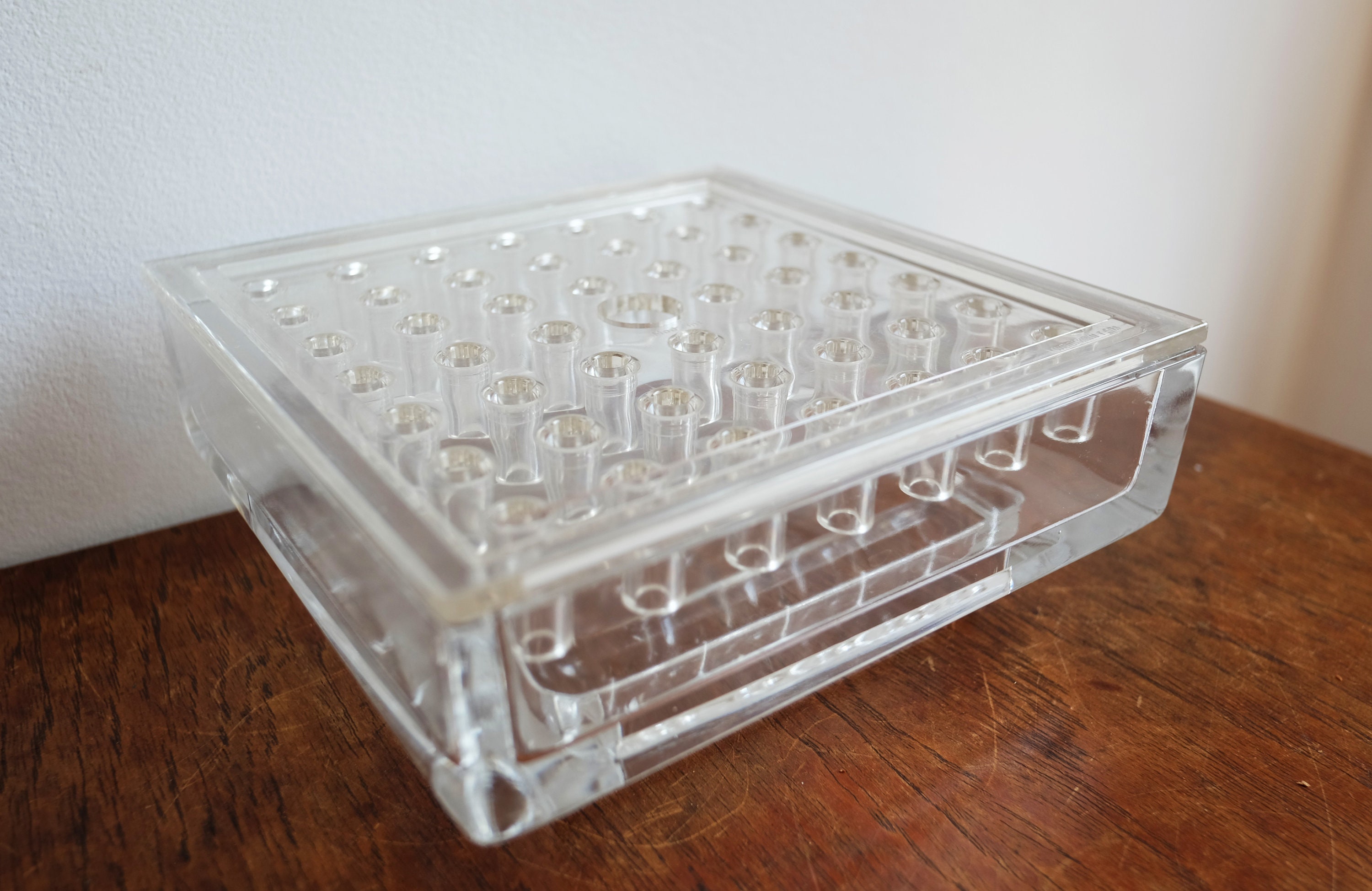 1960's Mid Century Glass Flower Frog Vase by Weidmann Etsy