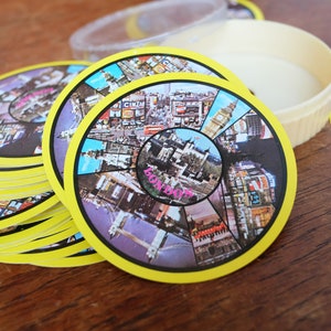 1970's Round ABC Playing Cards que representa Londres - Made in Hong Kong
