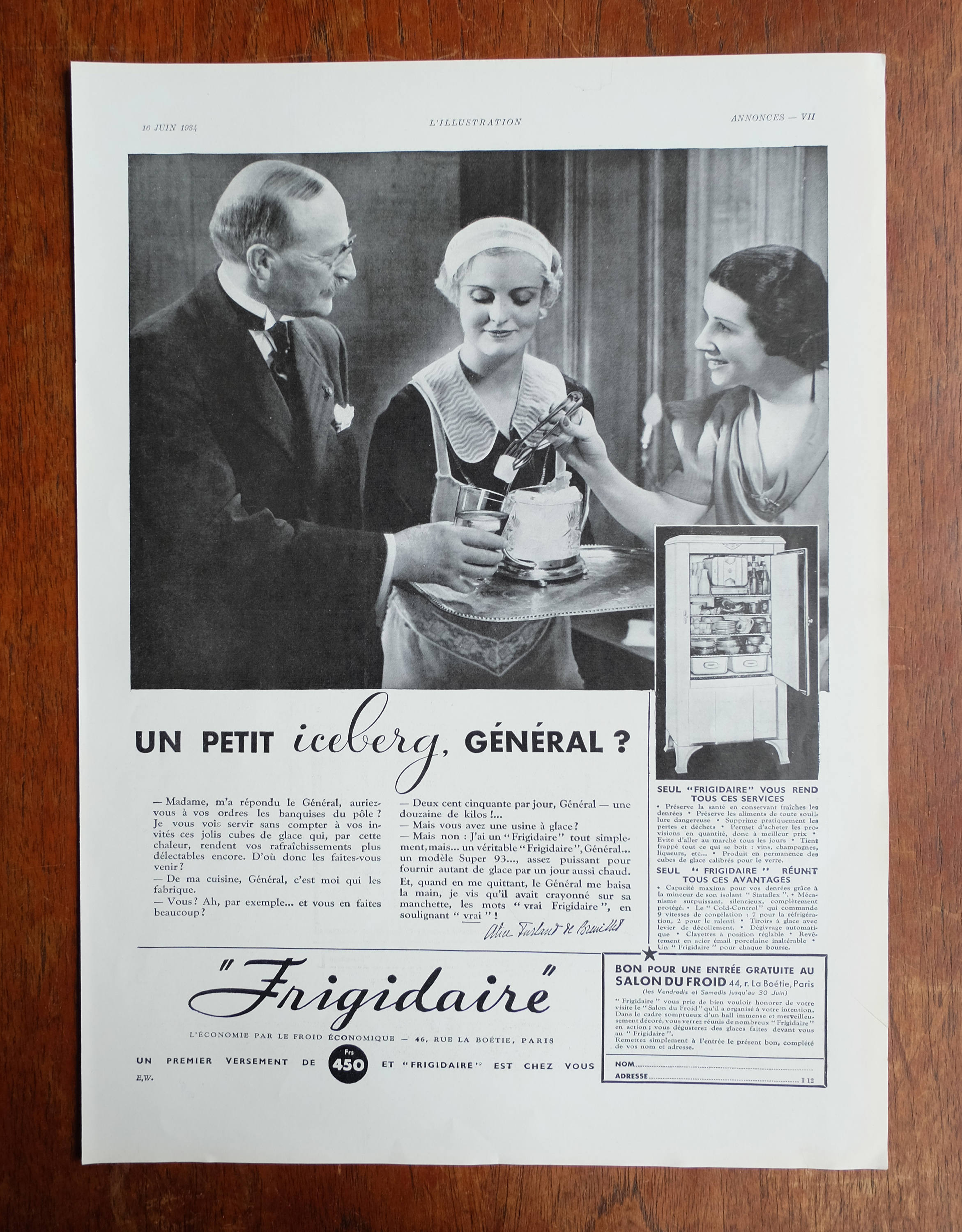 Cartel original de OMEGA 1930 - French Illustration Magazine