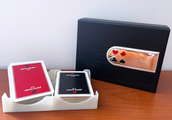 Dal Kartenspiel – Italienisches Baccara-Set, Rotes Etui – Klassische Spielkarten