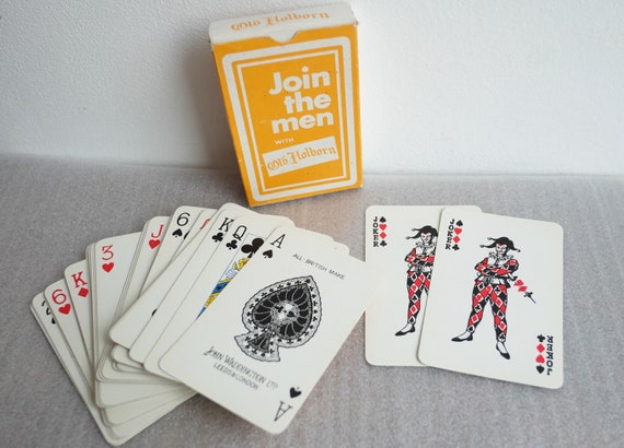 tobacco playing cards 1960's Old Holborn Tobacco John Waddingtons Playing Cards