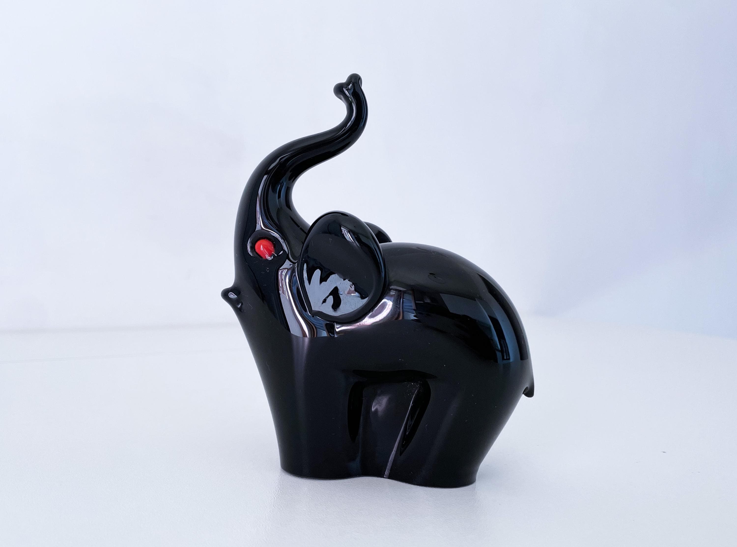 「Seguso Murano」黒いガラス製　置物 Seguso art glass - Etsy 日本