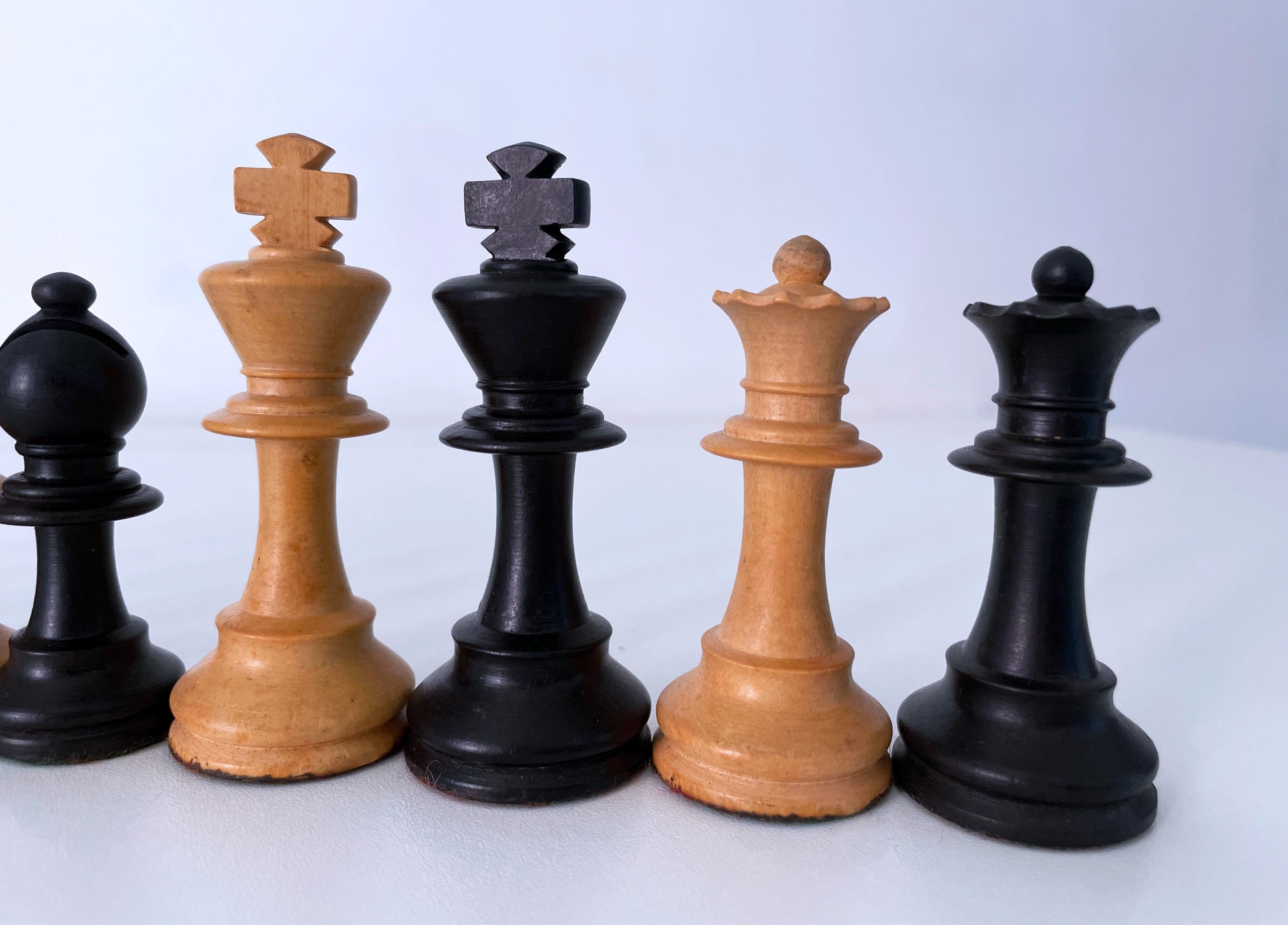 1970's 'dal Negro' Walnut Wood Chess Set - Etsy