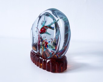 1960年代の本物のムラーノガラス製両面魚水槽彫刻 - イタリア - Etsy 日本