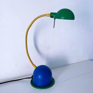 1980&#39;s Postmodern Memphis Design STILPLAST Gooseneck Desk Lamp
