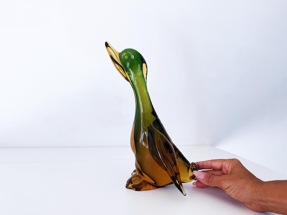 1950's Large Murano Sommerso Glass Duck by Archimede Seguso - Etsy