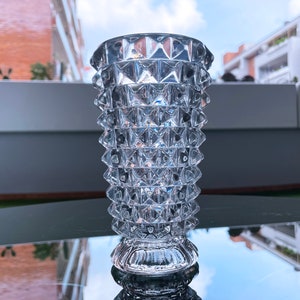 1930 1930&#39;s Rostrato Murano Gass Vase by Ercole Barovier for Barovier & Toso