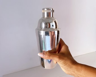 1930's Italian Art Deco Silver Plate Cocktail Shaker