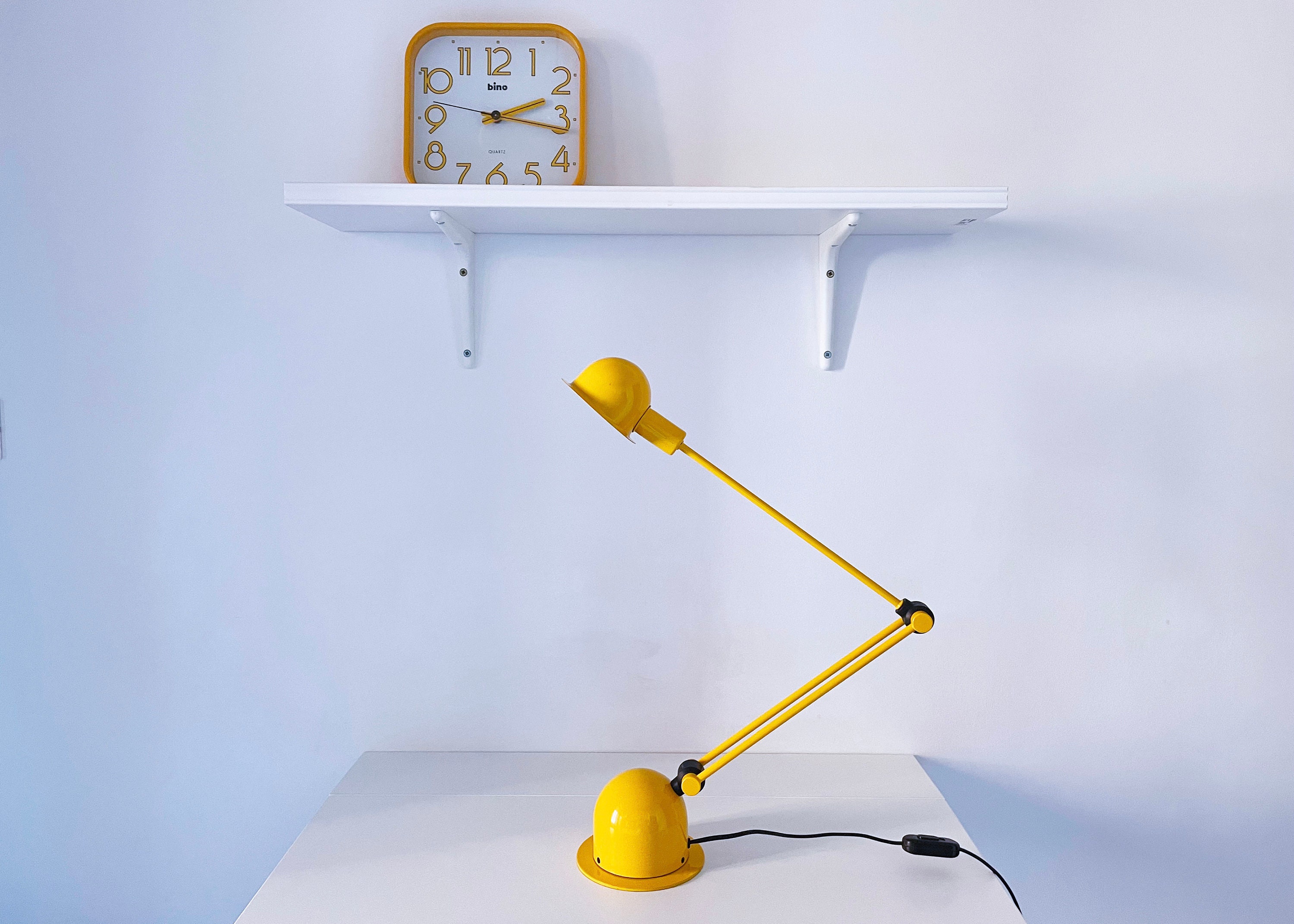 1970's Italian VENETA LUMI Space Age Yellow Metal Desk Lamp - Etsy