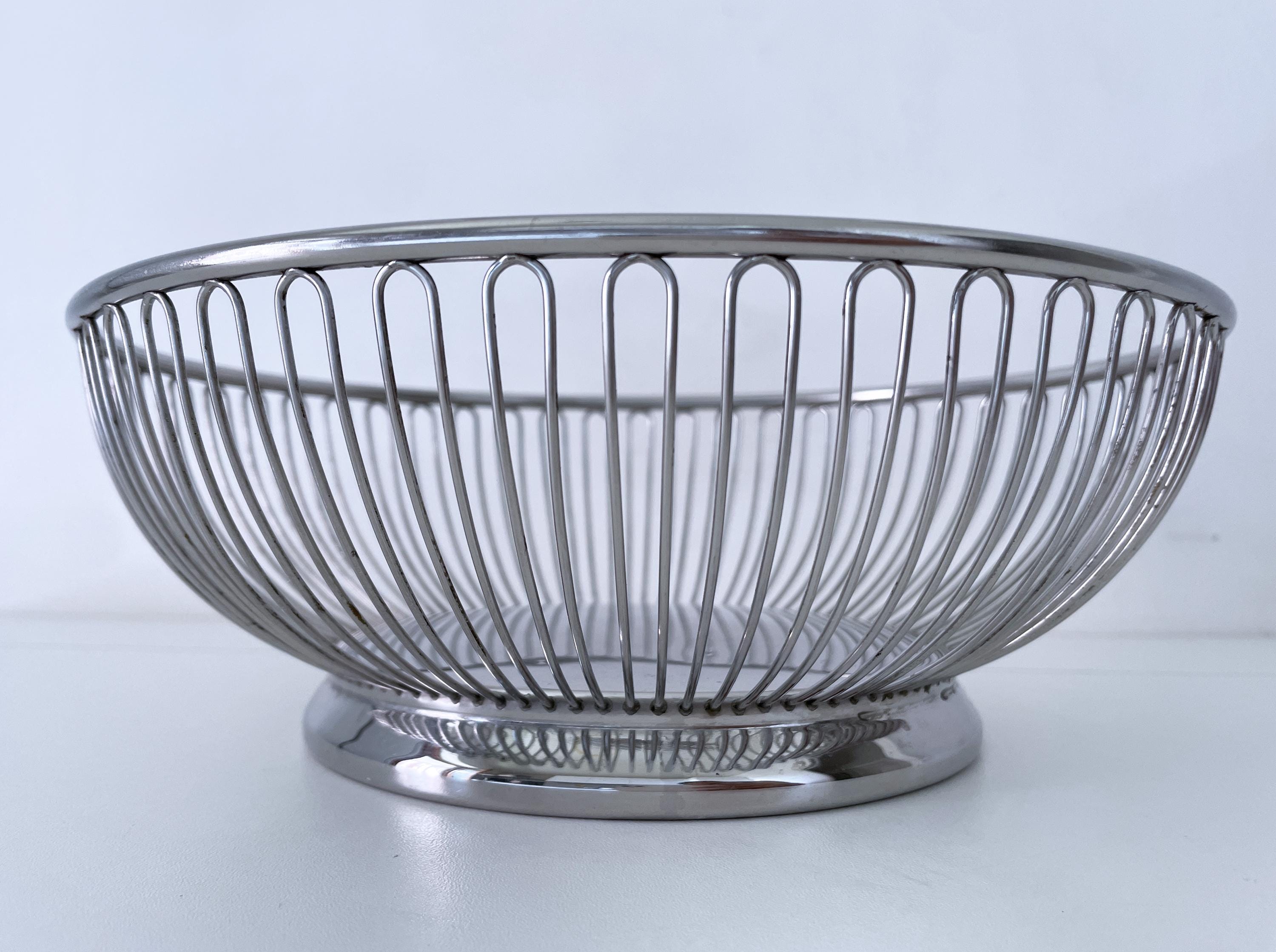 Alessi ステンレススチール ワイヤーバスケット Alessi ステンレス