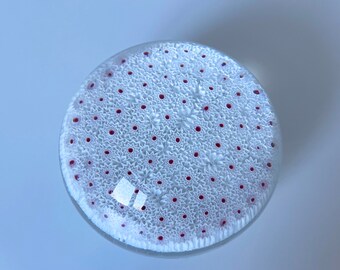 1980 年代のパースシャー ミルフィオリ ガラス ペーパーウェイト