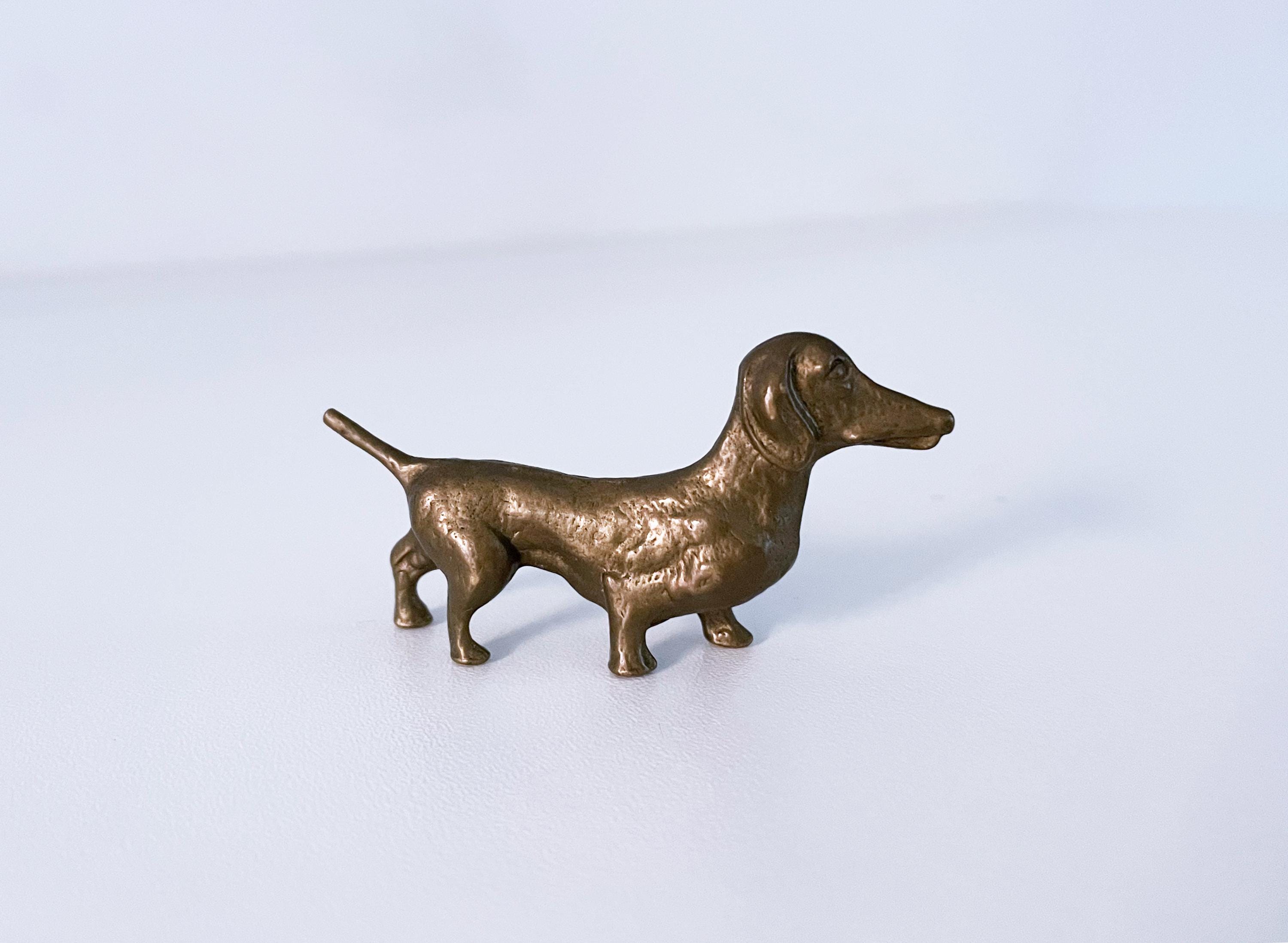 真鍮のダックスフンドの置物　アンティーク 楽天市場】犬 置物 ダックスフンド ダックス オブジェ アニマル