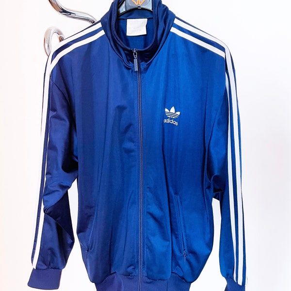 Vintage 1990's Adidas 3 Stripes Zip Up Jacket - Size M