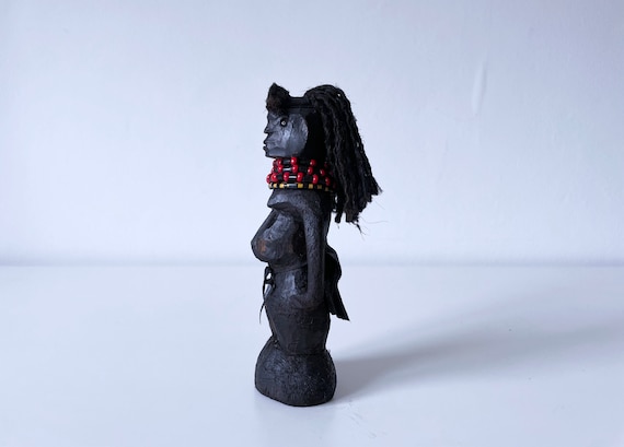 トゥルカナ人形 ケニア 1970 年代、ケニア北西部のトゥルカナ族が作っ