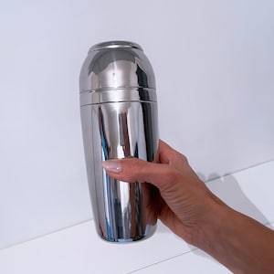 Mid Century Italian MEPRA Stainless Steel Cocktail Shaker Italy 1960's image 1