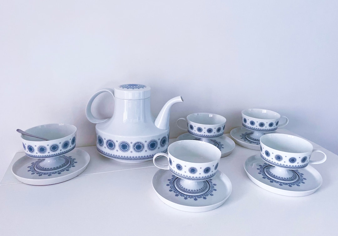 1960's Rosenthal ice Blossom Tea/coffee Set by Tapio Wirkkala Etsy