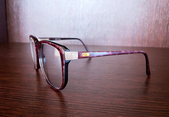 1980's Authentic KARL LAGERFELD Glasses Frame wit… - image 2